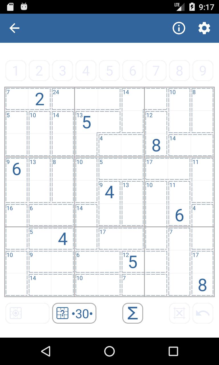 Sudoku Sums Killer Sudoku 1.4.0 Screenshot 1