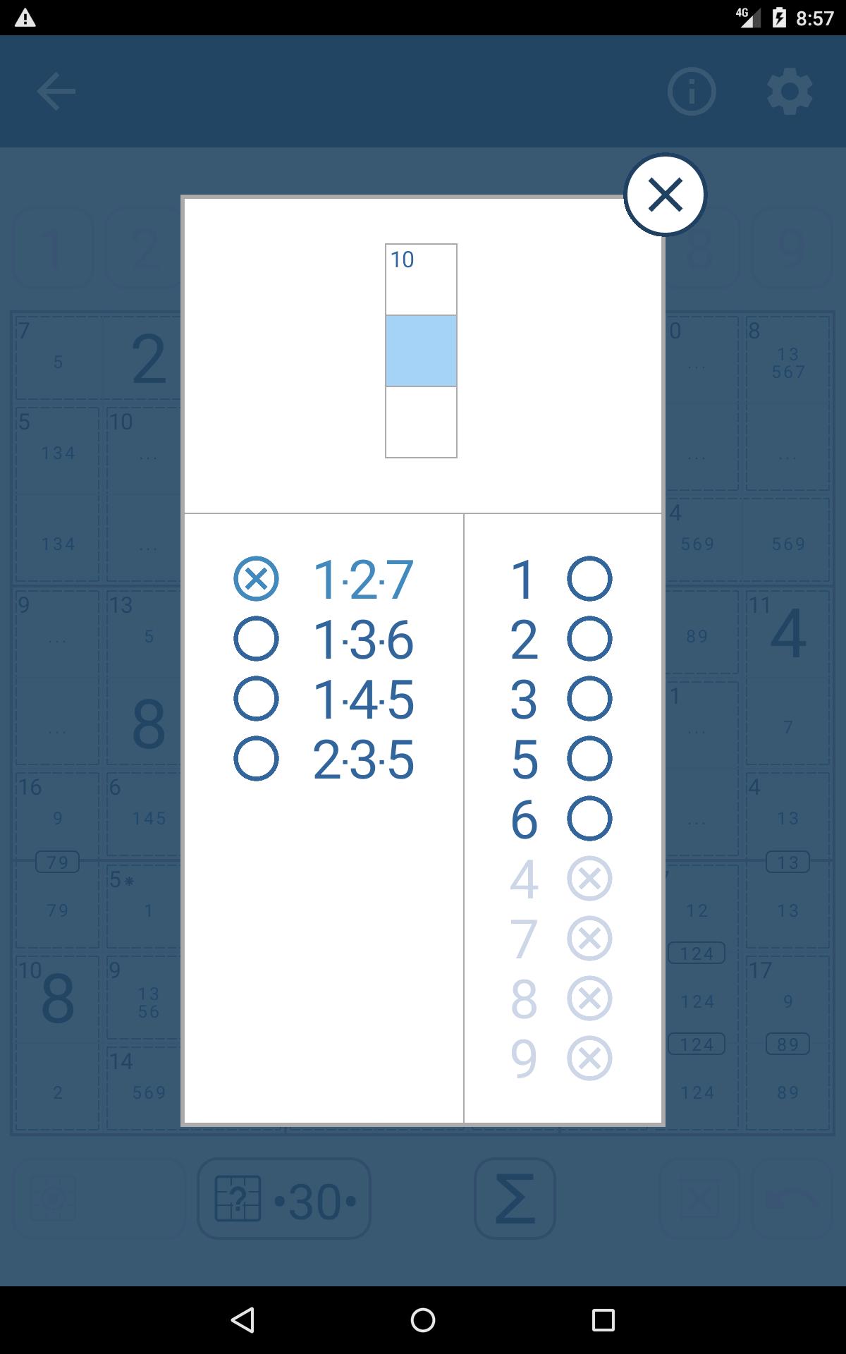 Sudoku Sums Killer Sudoku 1.4.0 Screenshot 12