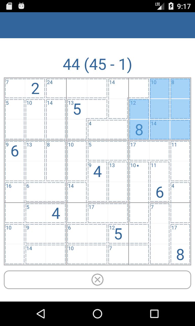 Sudoku Sums Killer Sudoku 1.4.0 Screenshot 3