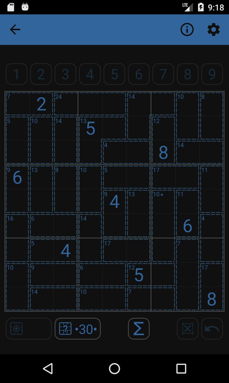 Sudoku Sums Killer Sudoku 1.4.0 Screenshot 5