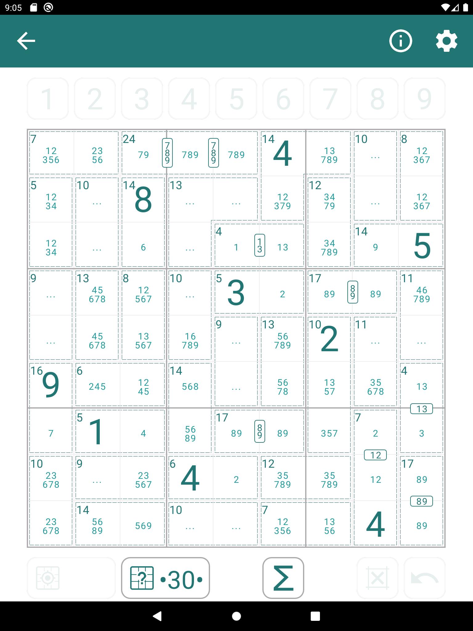 Sudoku Sums Killer Sudoku 1.4.0 Screenshot 9