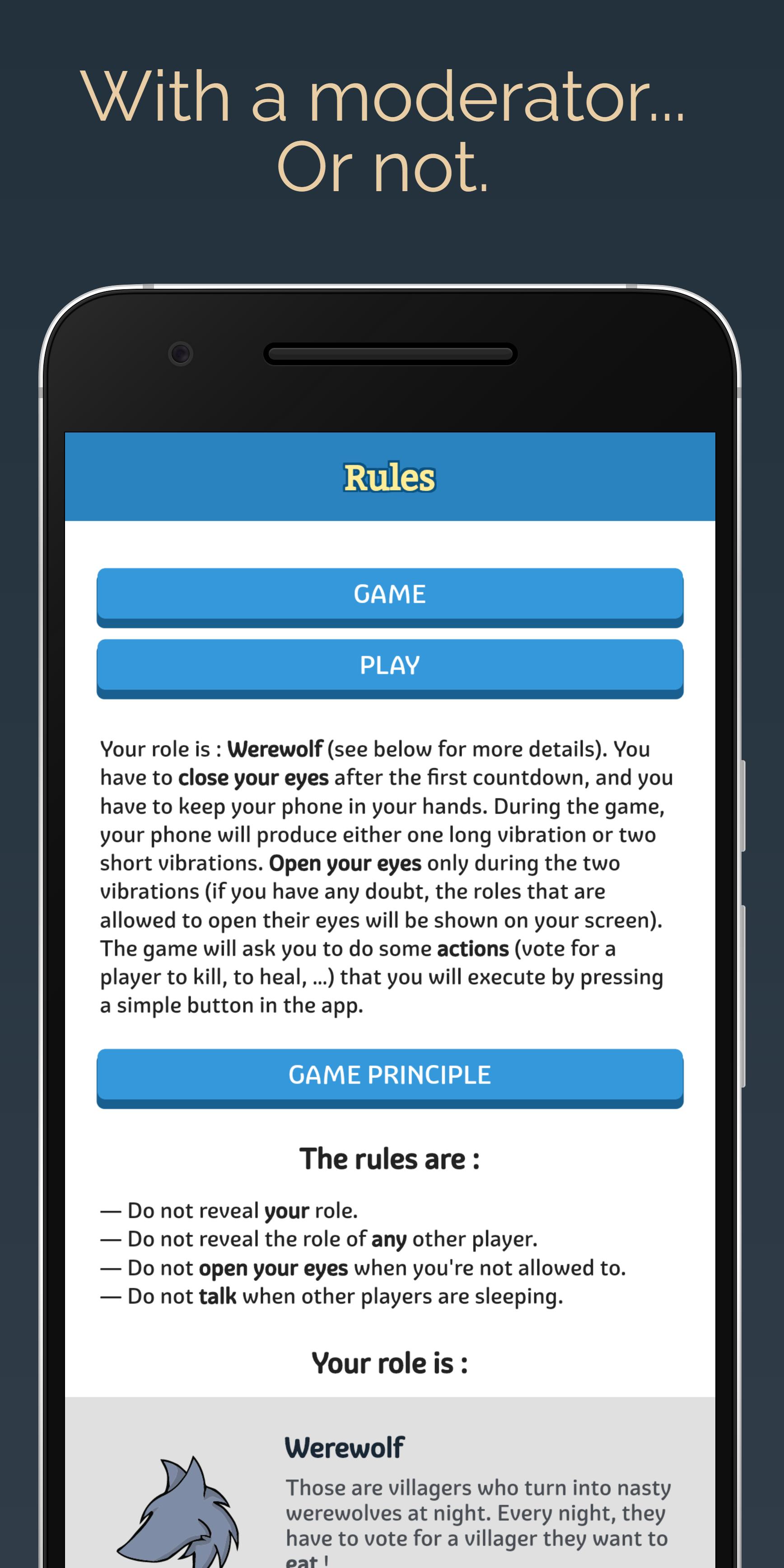 Mobile Werewolf – The Werewolf game on smartphone 2.2.3 Screenshot 3