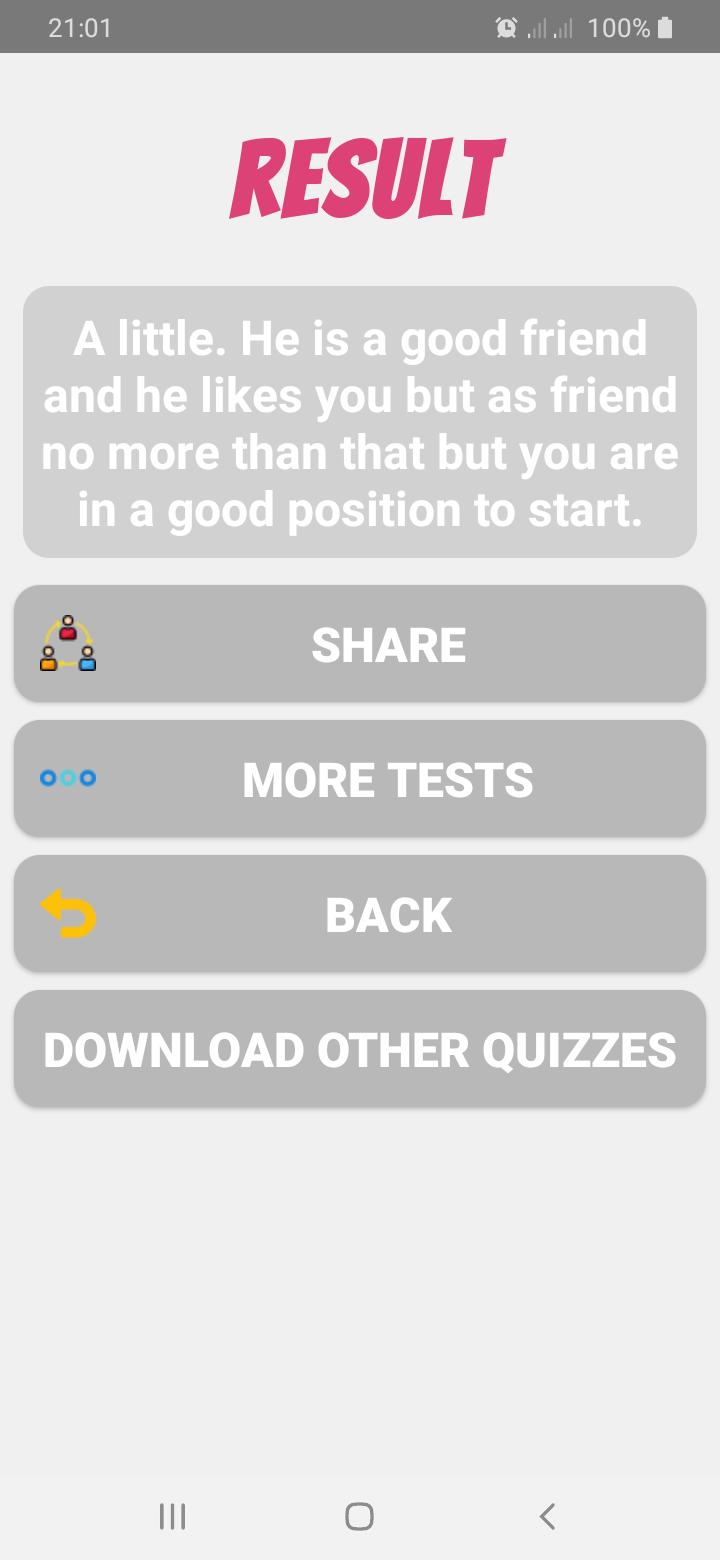 Does He Like Me? Personality Test 8.0 Screenshot 7