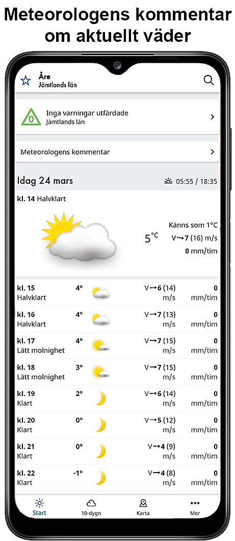 SMHI Väder 4.0.7 Screenshot 1
