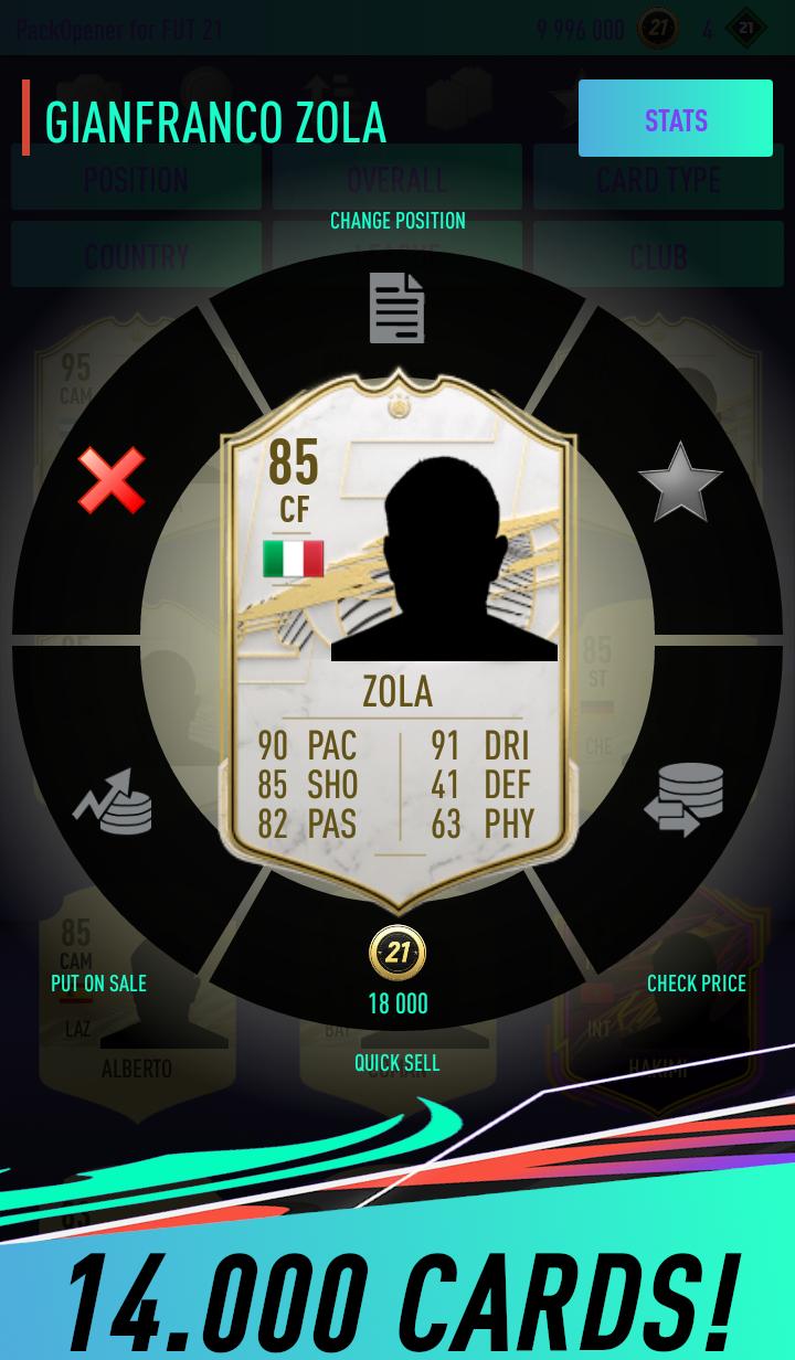 Pack Opener for FUT 21 3.00 Screenshot 12