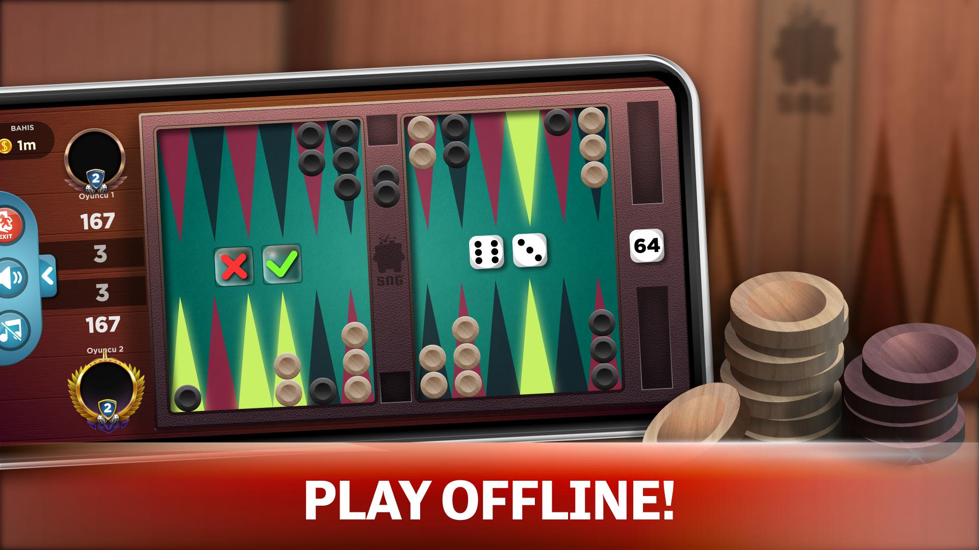Backgammon Offline Free Board Games 1.0.1 Screenshot 1