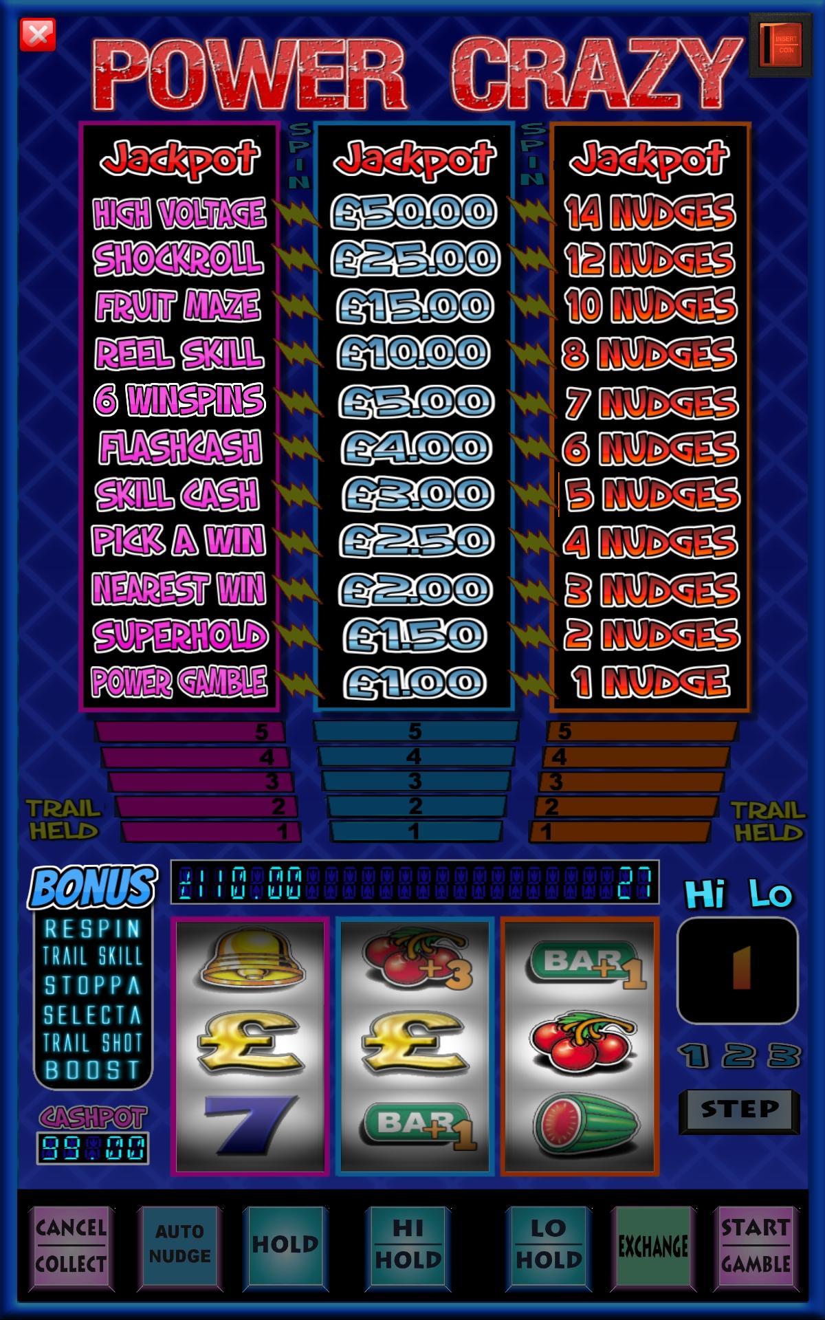 Power Crazy Fruit Machine Slots Game 1.18 Screenshot 1