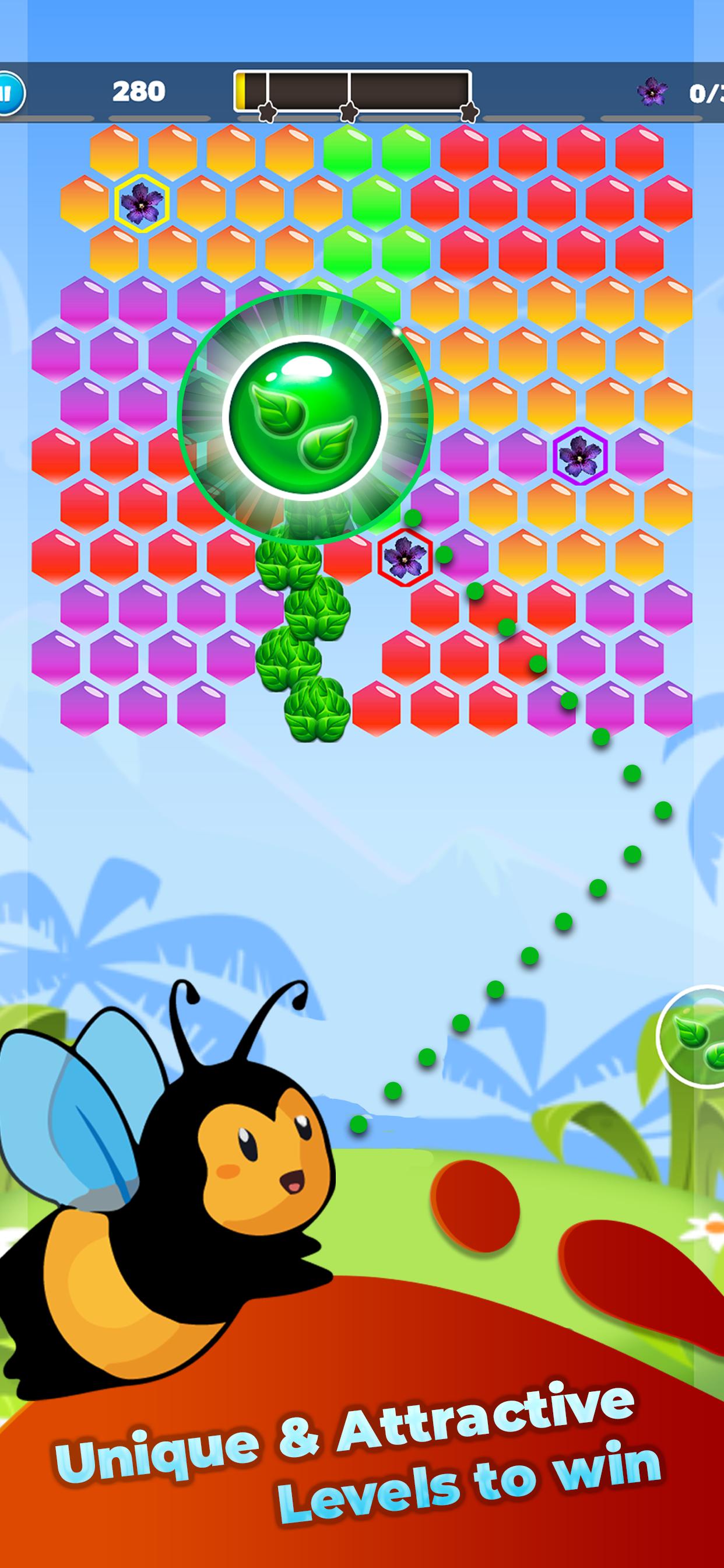 Bubble Honey Shooter 4.2 Screenshot 2
