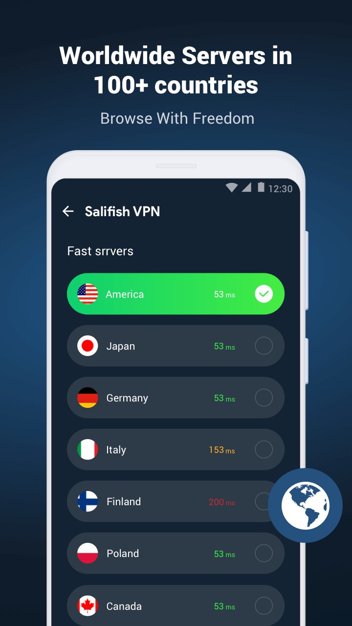 Sailfish VPN-Fast & Secure VPN 1.2.7 Screenshot 2