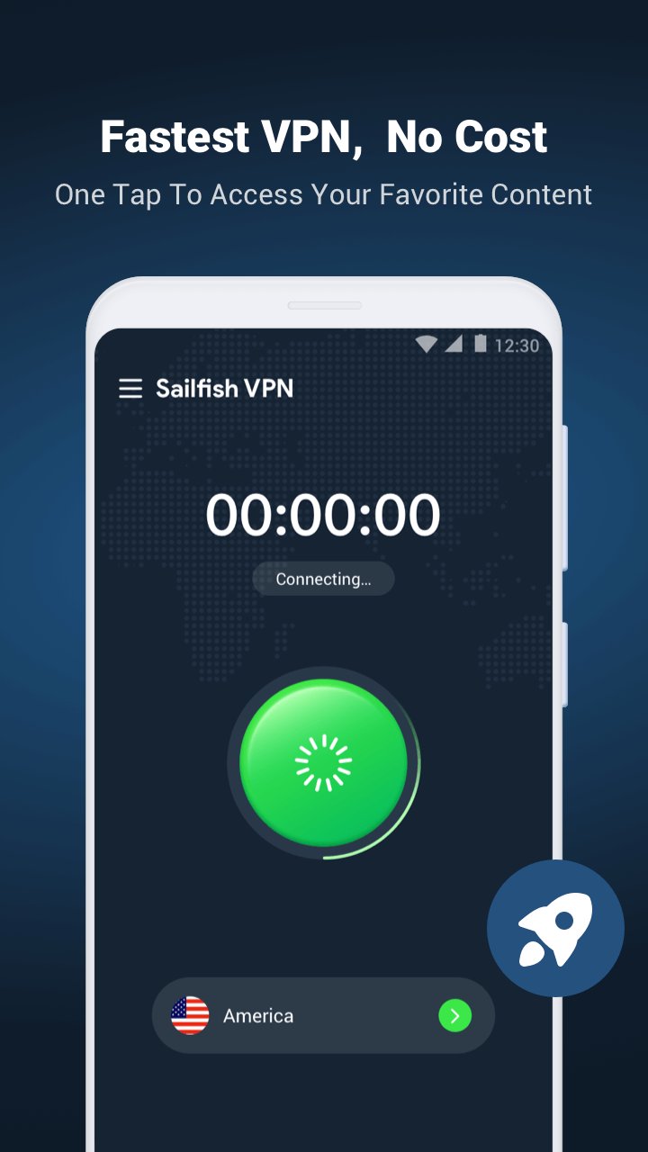Sailfish VPN-Fast & Secure VPN 1.2.7 Screenshot 3