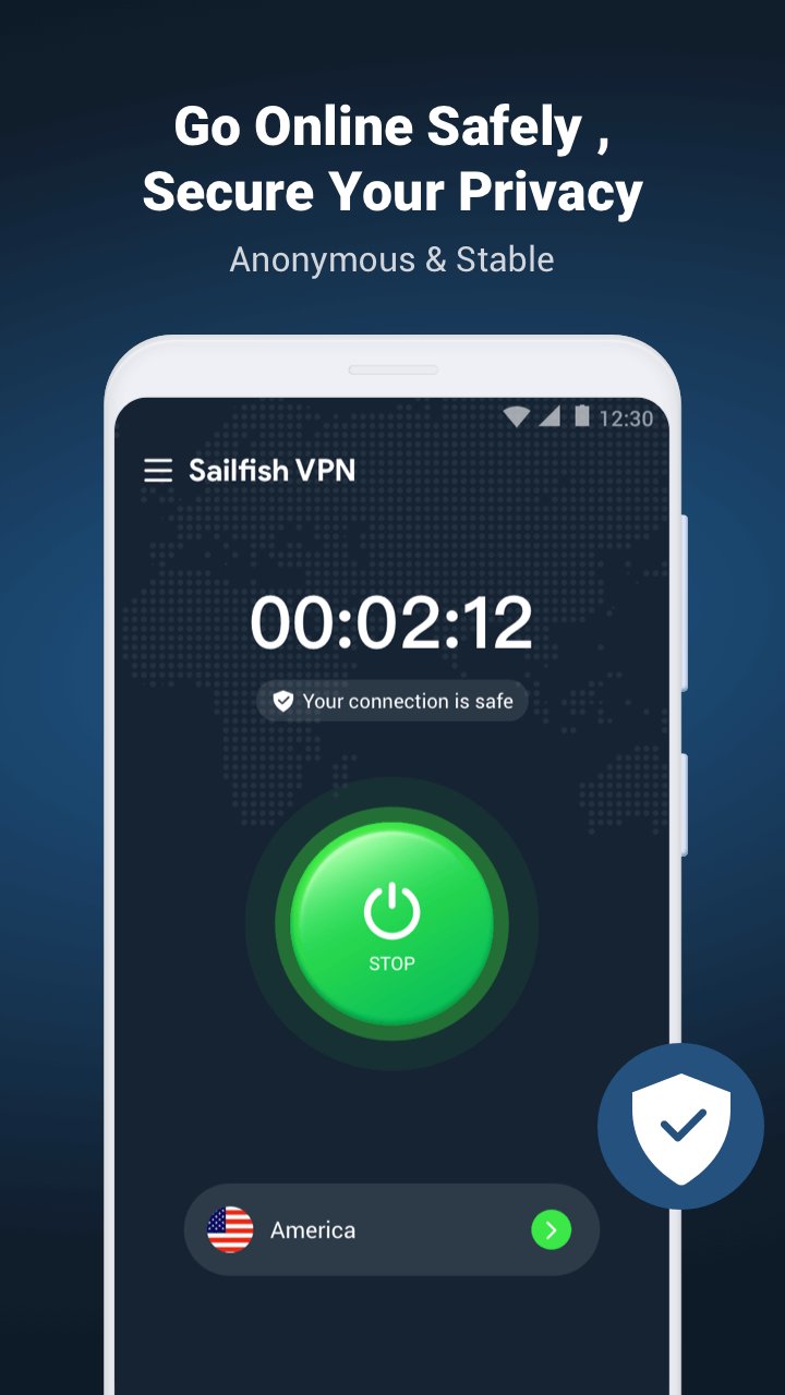 Sailfish VPN-Fast & Secure VPN 1.2.7 Screenshot 4