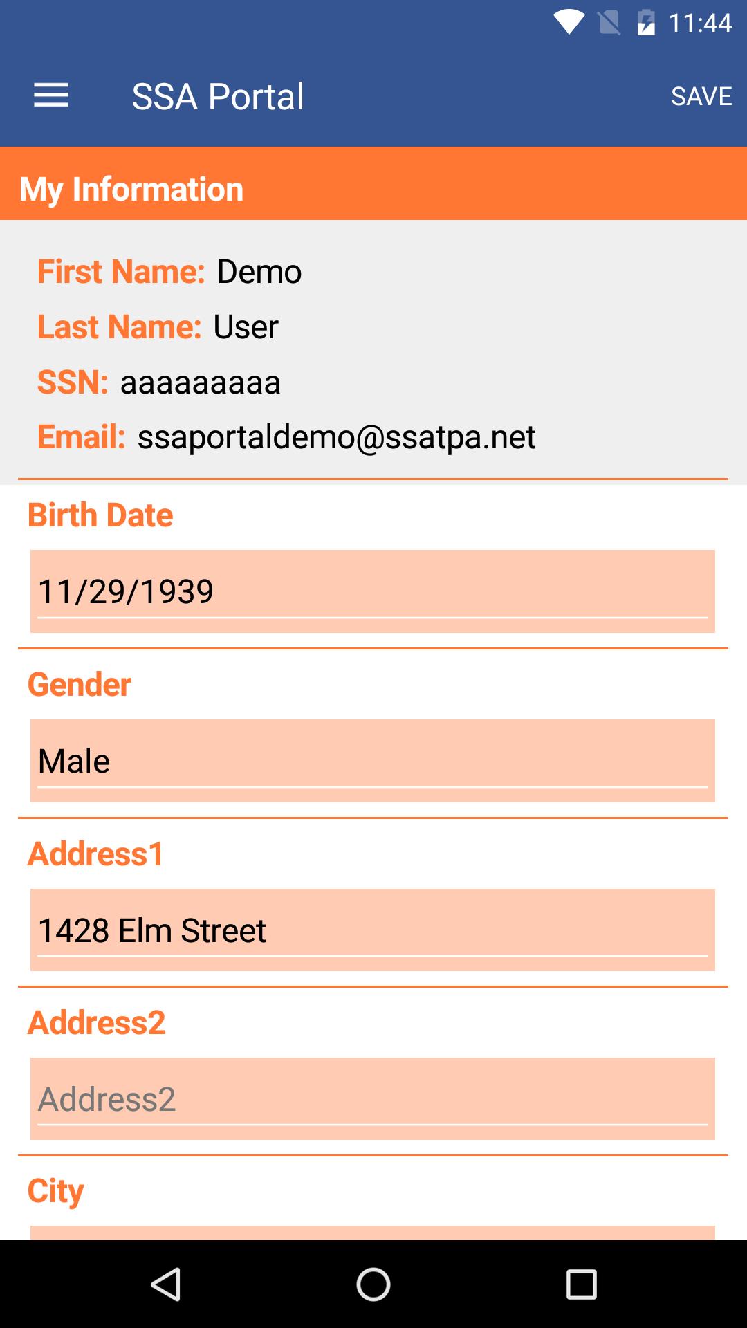 SSA Portal 1.0.273 Screenshot 3