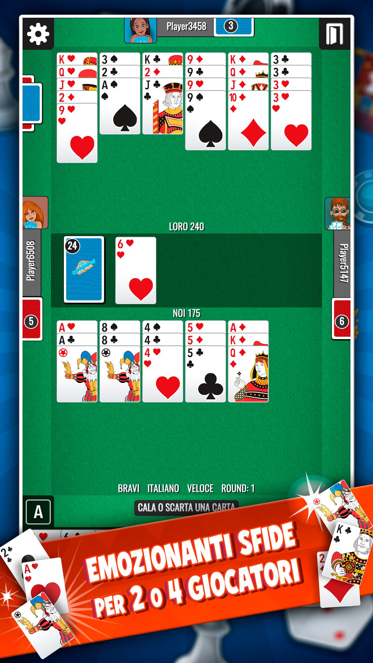 Burraco Più Giochi di Carte Social 3.1.6 Screenshot 1
