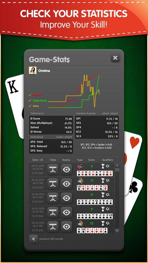 Spider Solitaire (Free, no Ads) 1.0.5 Screenshot 6