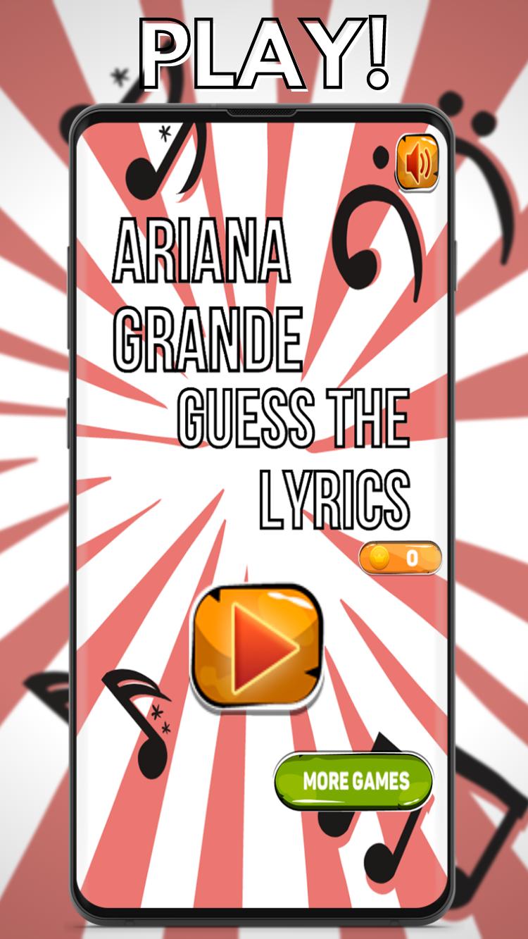 Ariana Grande Quiz Games lyrics Song 2021 1 Screenshot 1