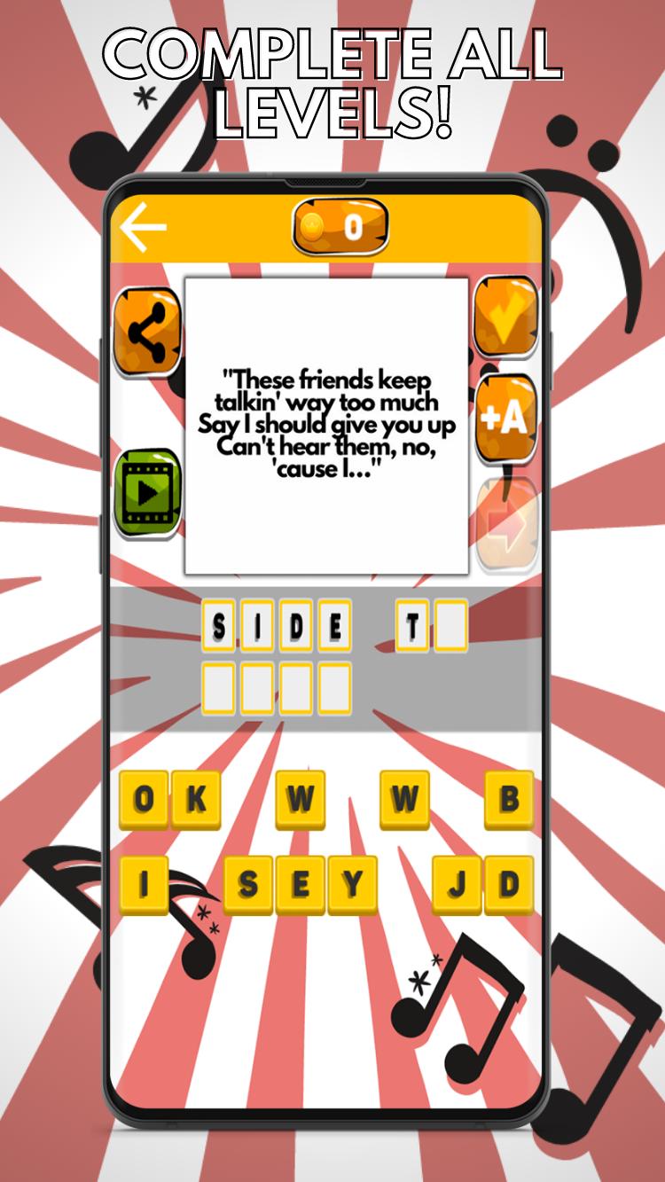 Ariana Grande Quiz Games lyrics Song 2021 1 Screenshot 3