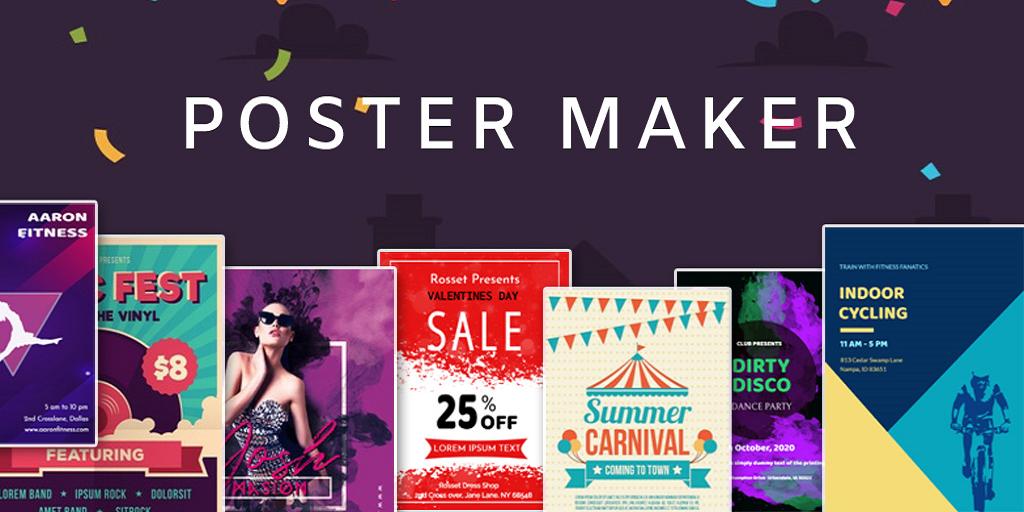 Poster Maker Flyer Maker 2020 free graphic Design 3.7 Screenshot 1