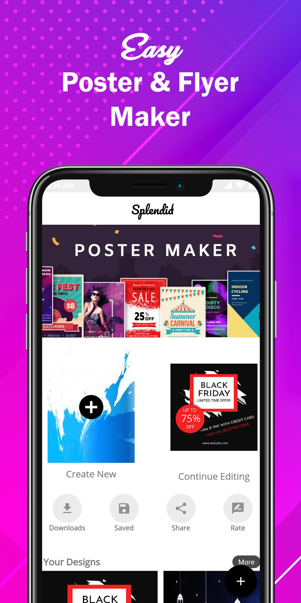 Poster Maker Flyer Maker 2020 free graphic Design 3.7 Screenshot 10