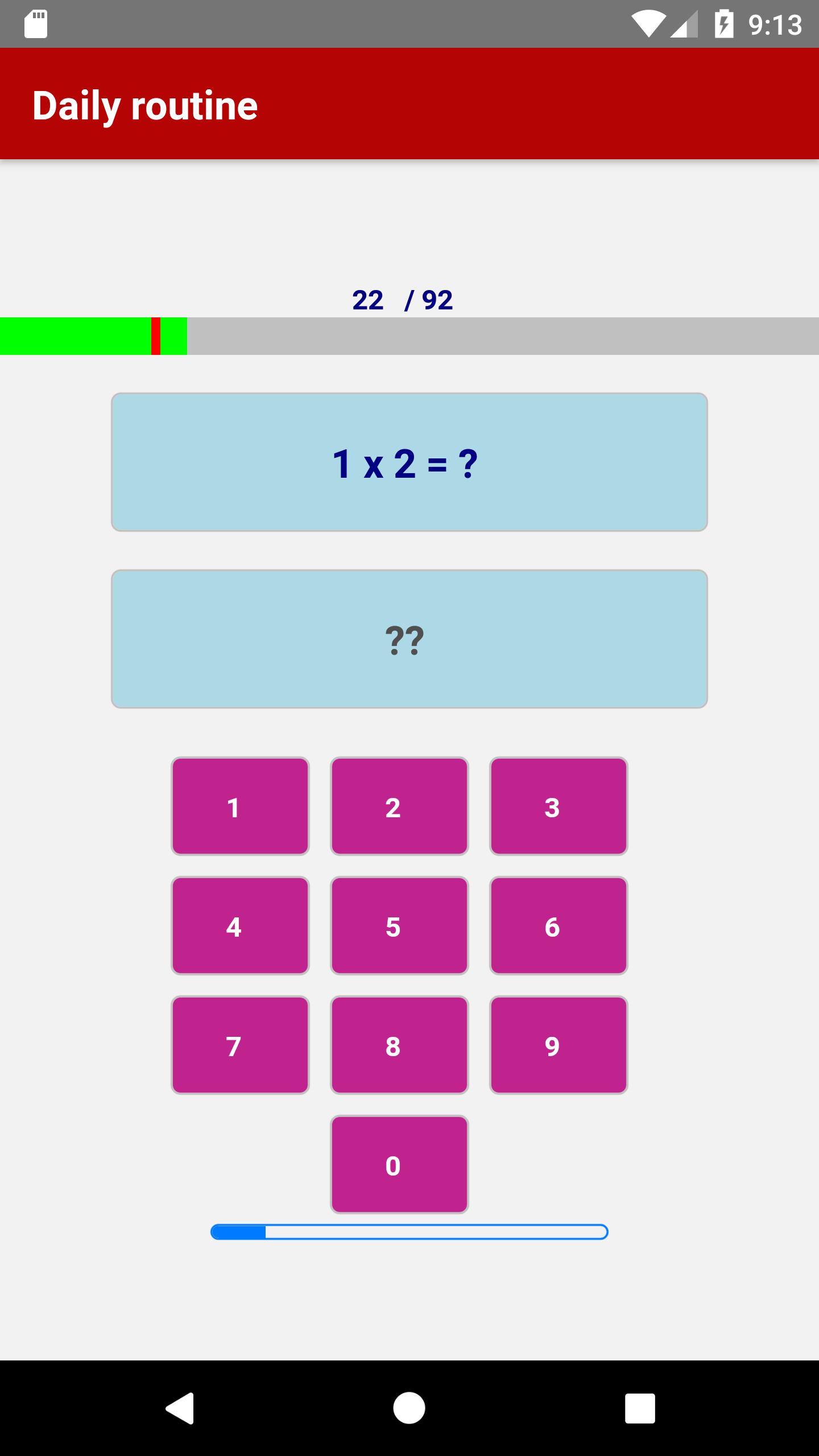 9x9 - Game of multiplication tables 1.0.47 Screenshot 2