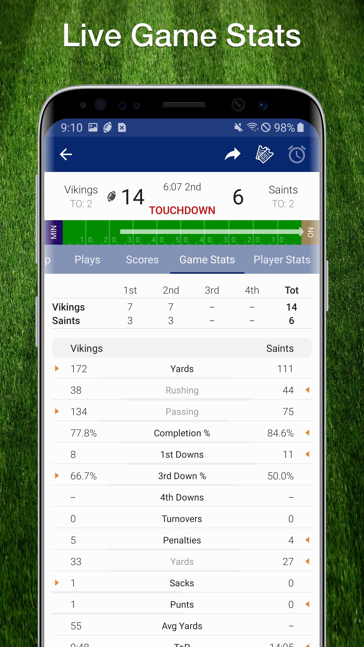 Vikings Football Live Scores, Stats, & Games 9.1.3 Screenshot 5
