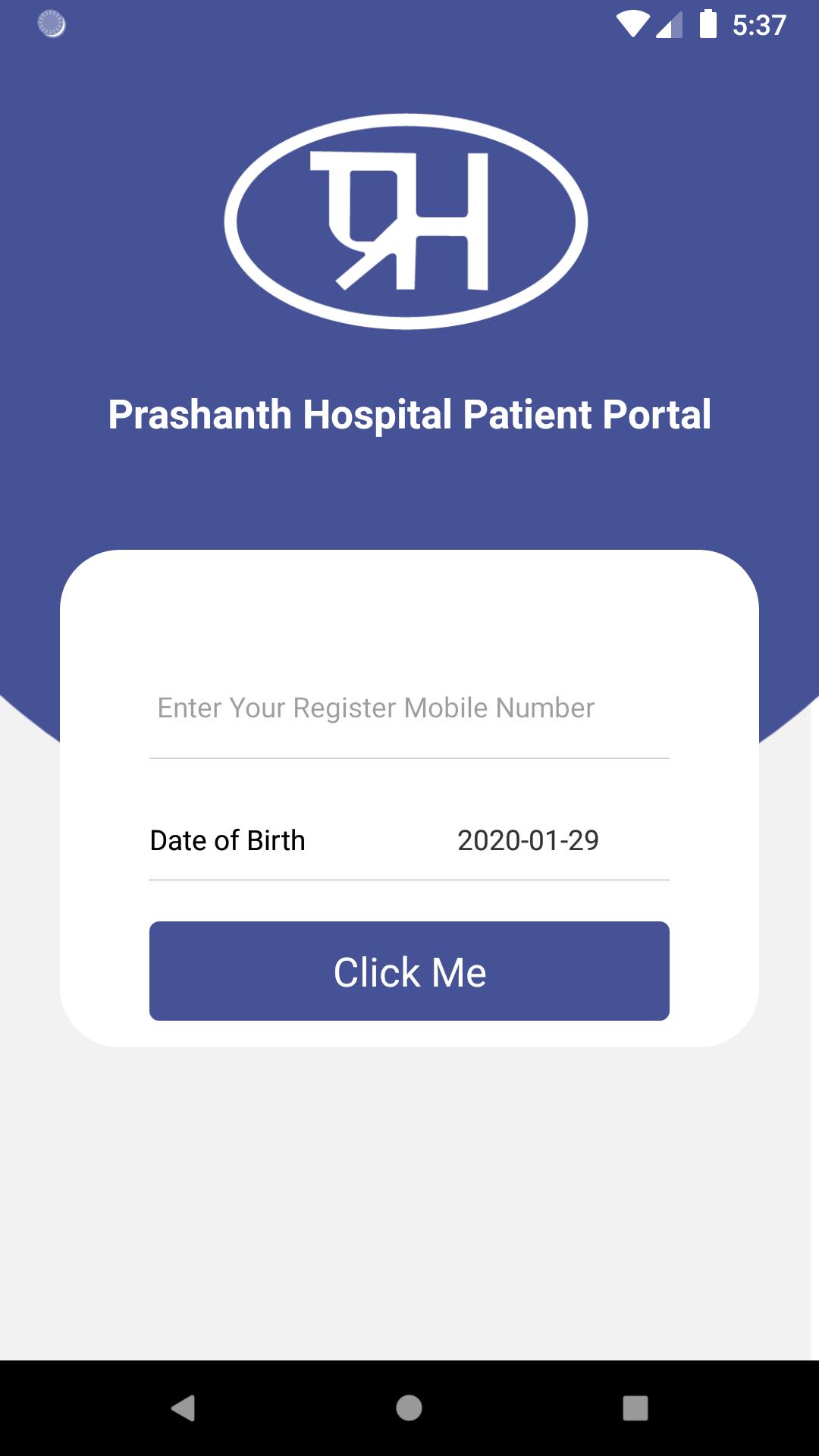 Prashant Hospital Patient Portal 1.1.1 Screenshot 2