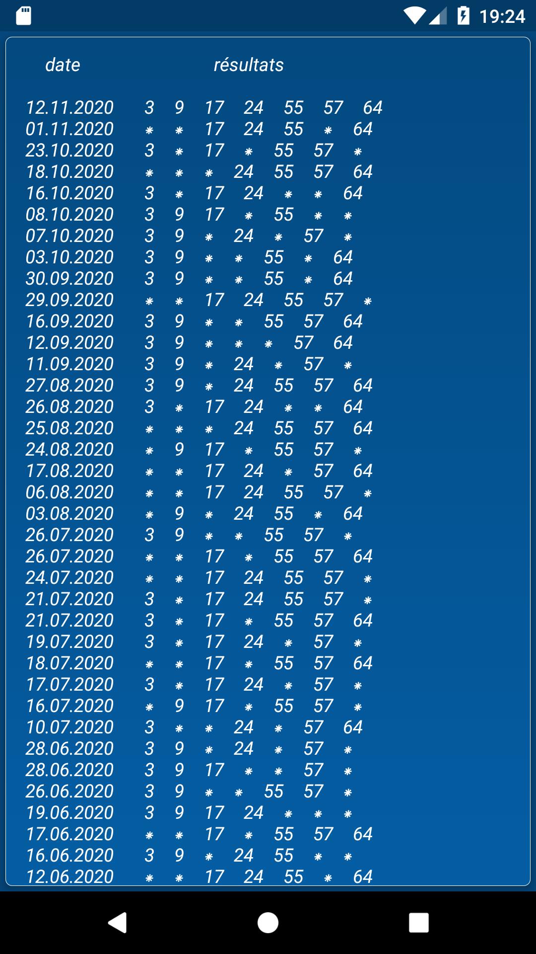 Keno FR combination statistics 3.0.26 Screenshot 5