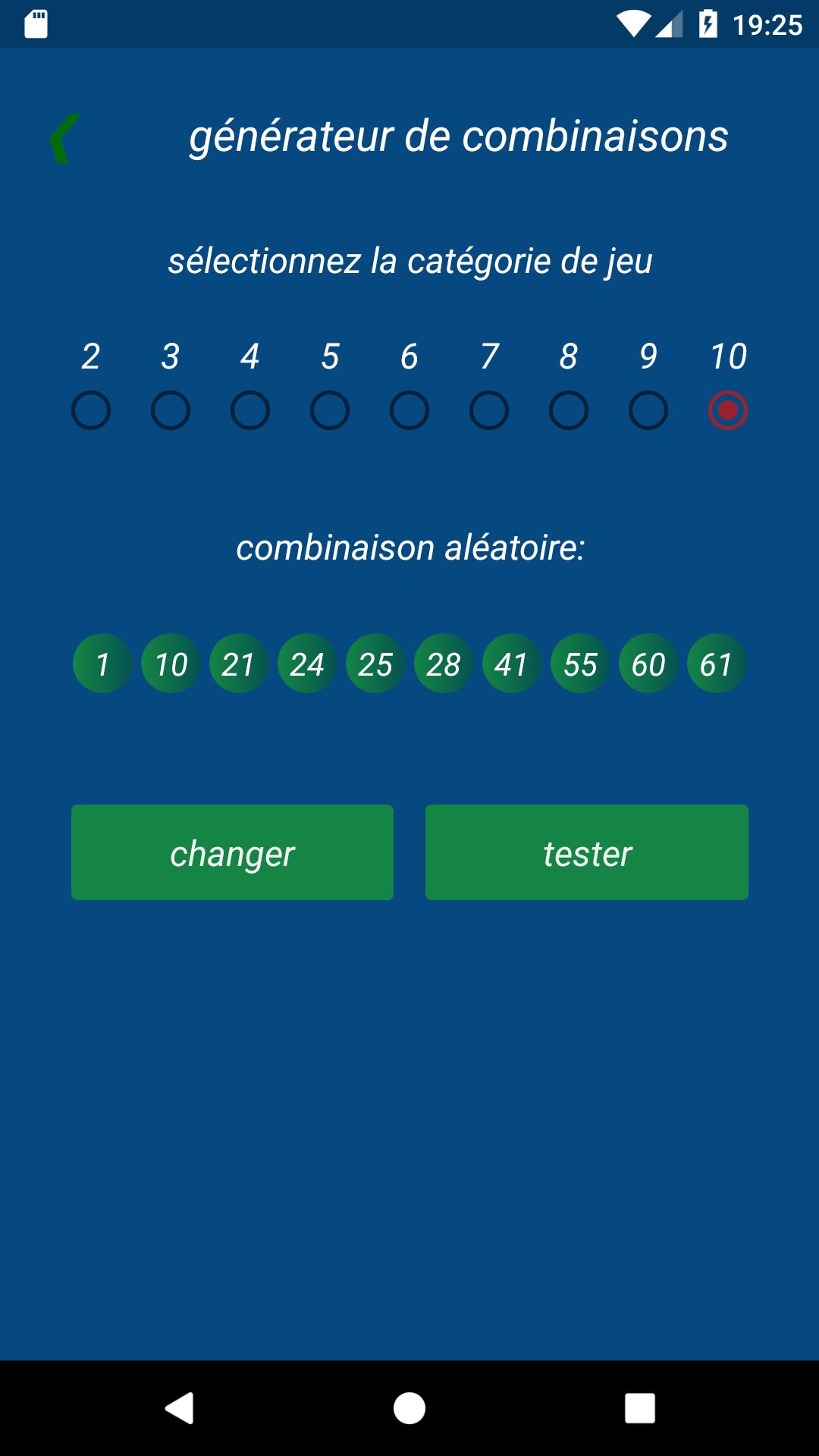 Keno FR combination statistics 3.0.26 Screenshot 6