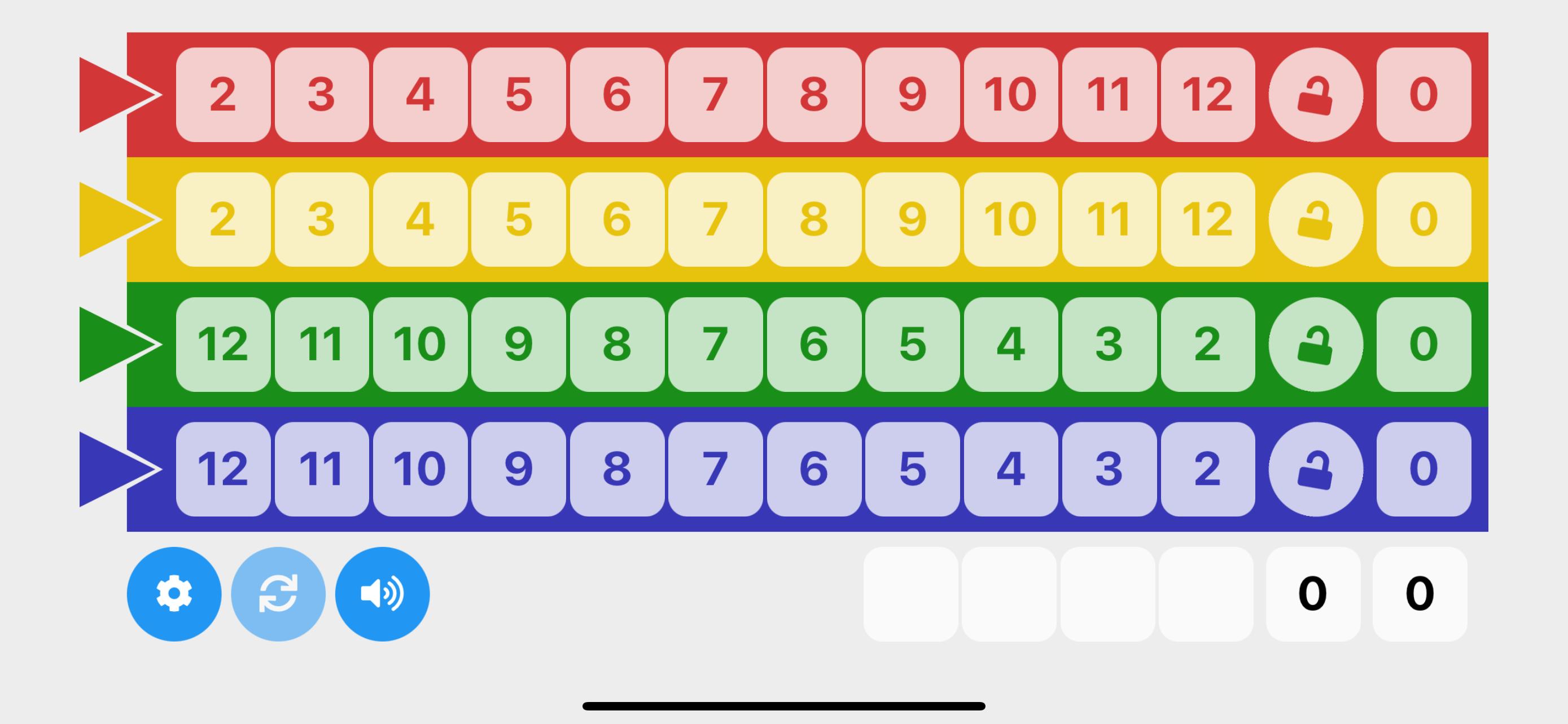 Qwixx Sheet 1.3.4 Screenshot 1