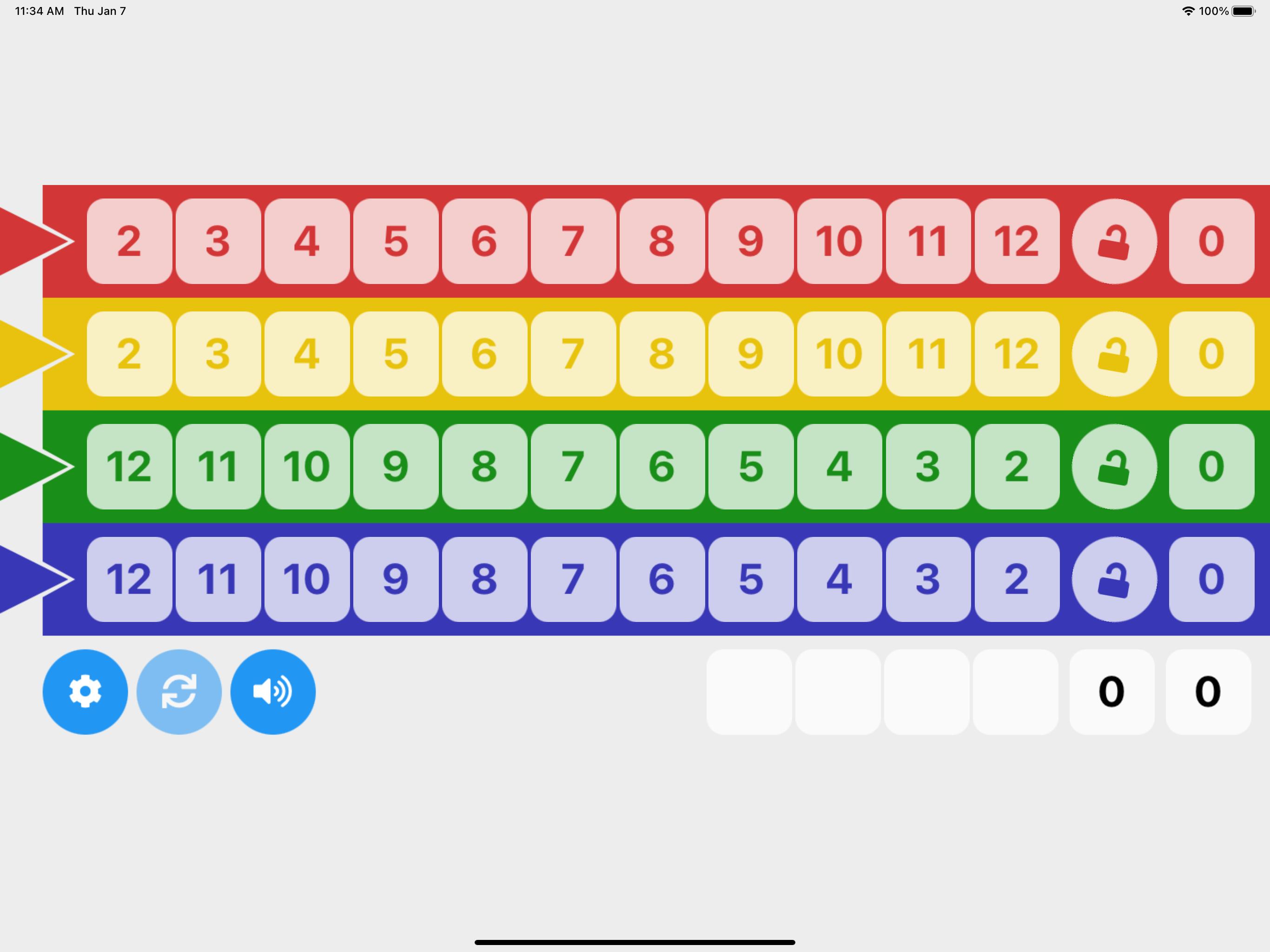 Qwixx Sheet 1.3.4 Screenshot 4