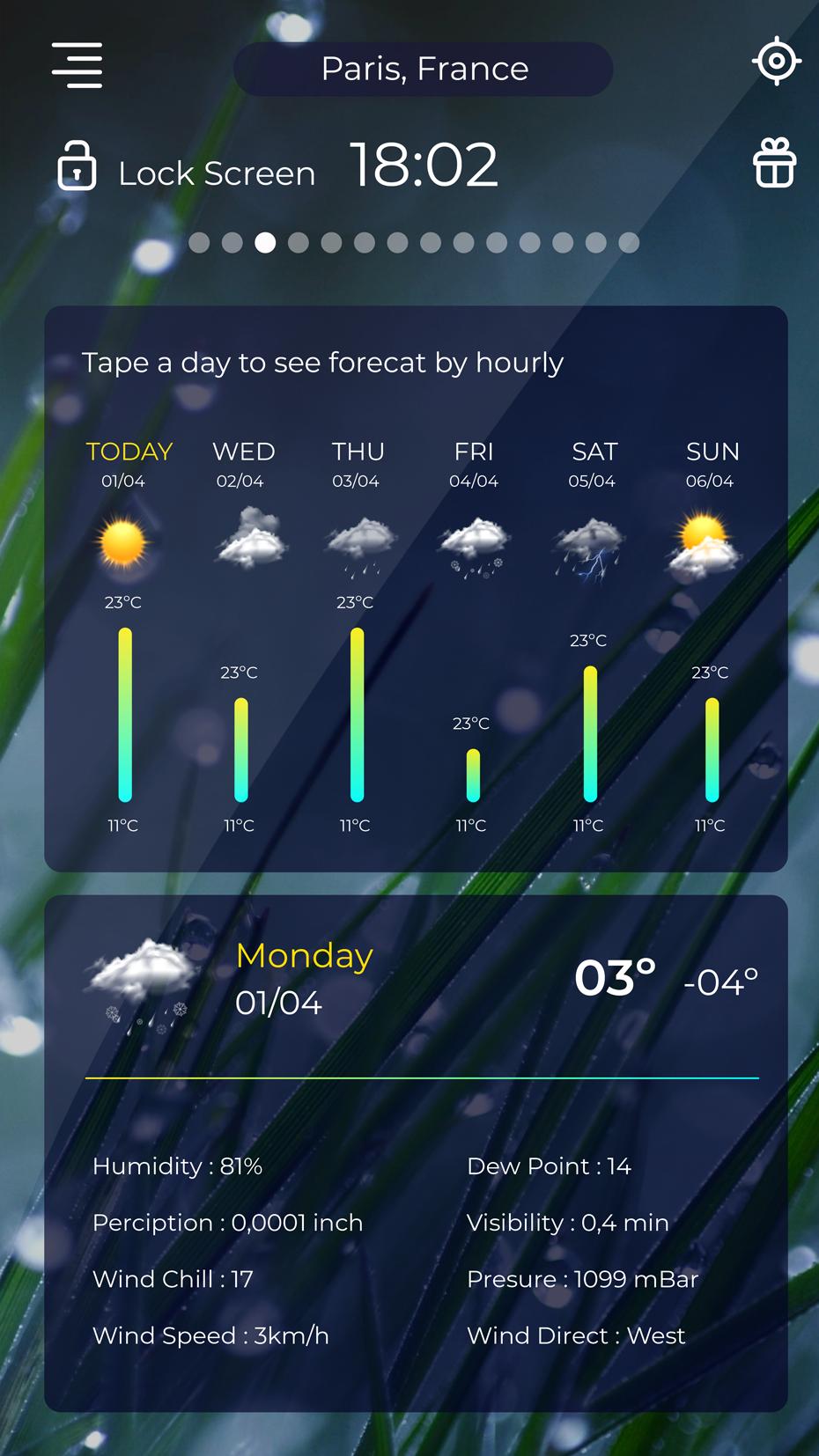Live weather & Forecast days & Radar show 8.0.0 Screenshot 3