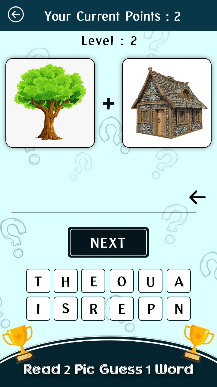 Pick A Word : 2 Pics 1 Word Guessing Game 2.2 Screenshot 1