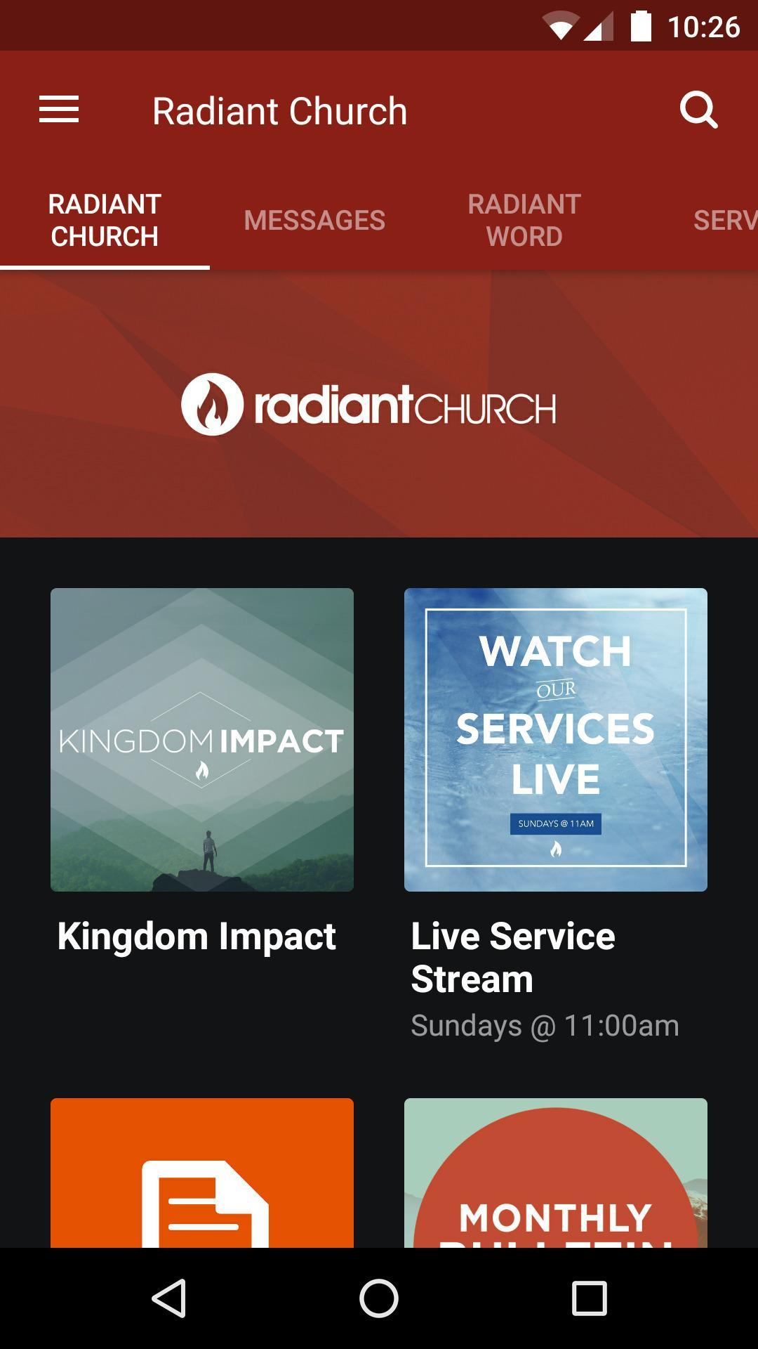 Radiant Church 5.10.1 Screenshot 1