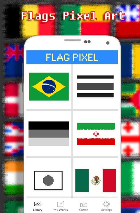 Flags Coloring By Number - Pixel 9.0 Screenshot 1