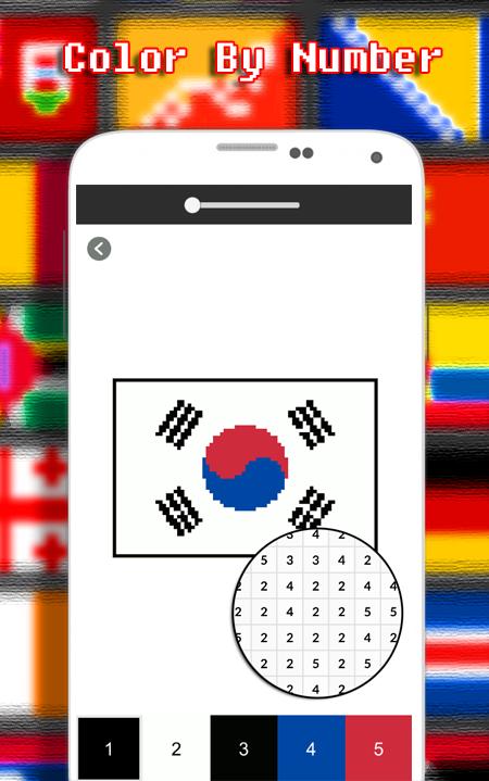 Flags Coloring By Number - Pixel 9.0 Screenshot 2