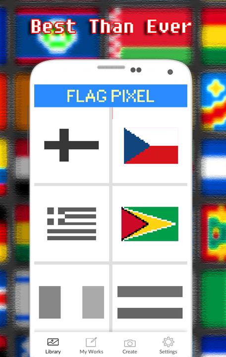 Flags Coloring By Number - Pixel 9.0 Screenshot 3