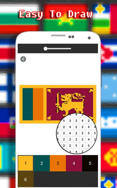 Flags Coloring By Number - Pixel 9.0 Screenshot 4