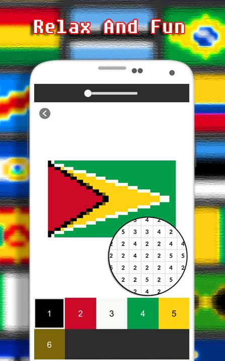 Flags Coloring By Number - Pixel 9.0 Screenshot 6