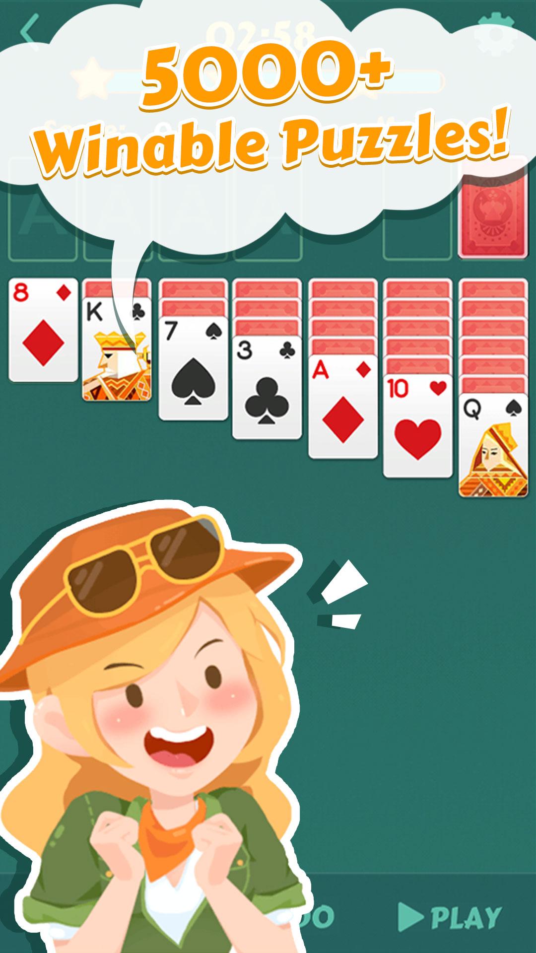 Solitaire Card Collection Brain Puzzle Quest 1.1.1 Screenshot 1