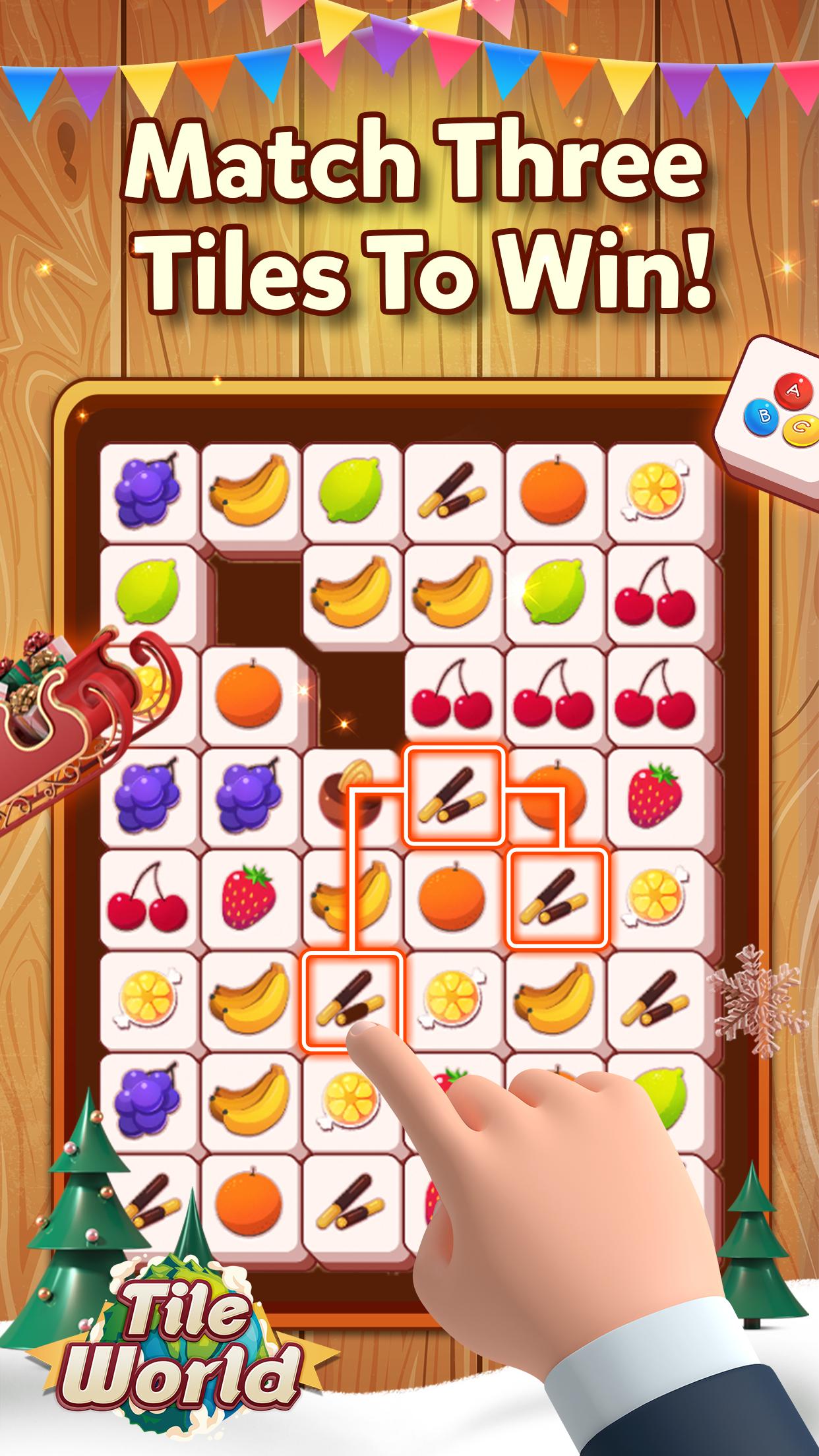 Tile World Fruit Candy Triple Match 1.2.8 Screenshot 1