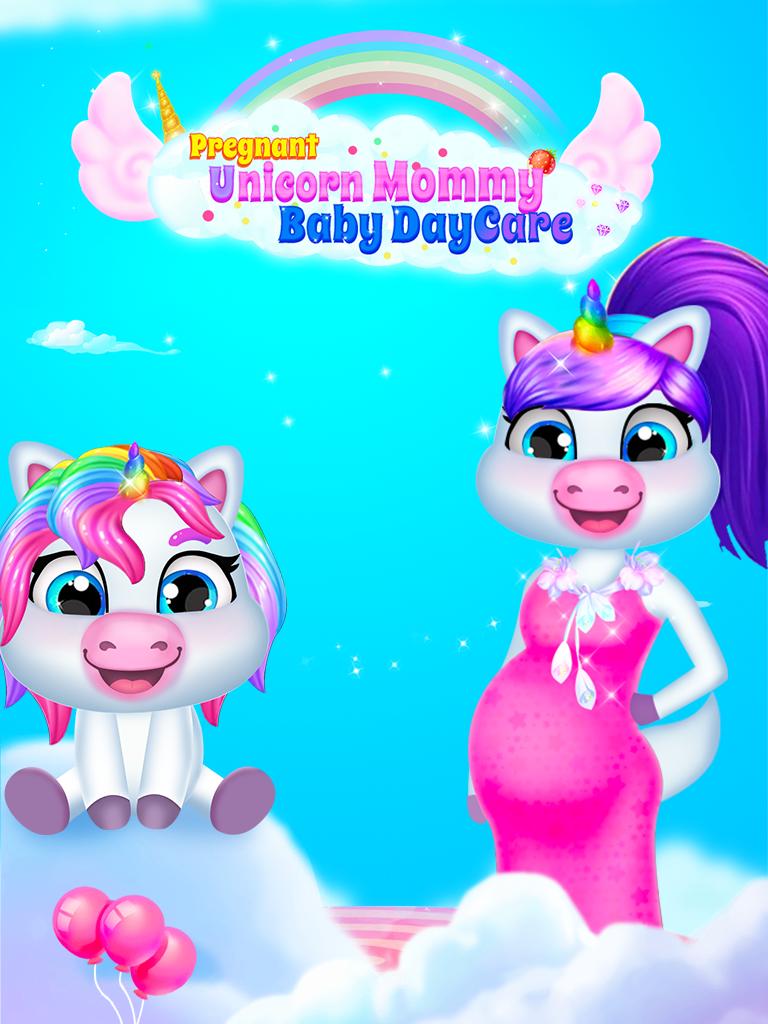 Unicorn Mom & Newborn - Babysitter Game 1.0.4 Screenshot 1