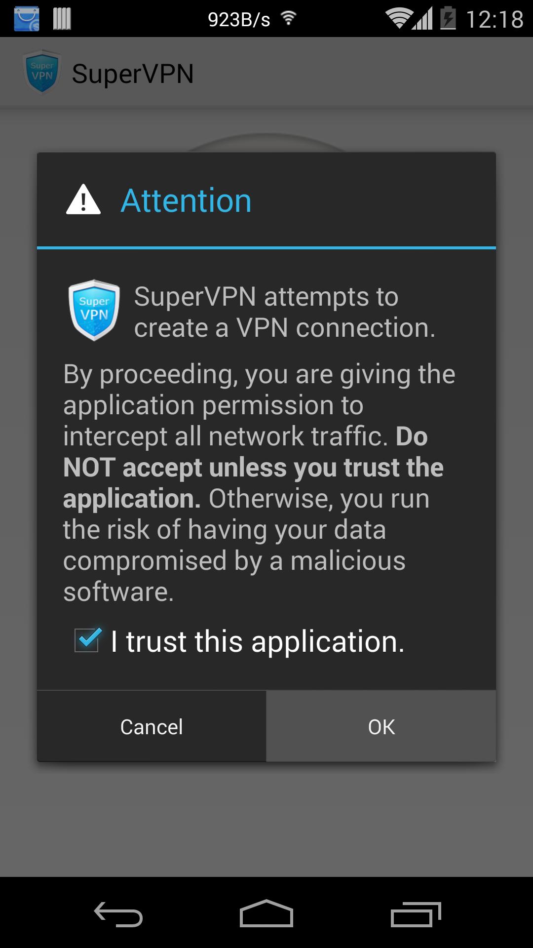 SuperVPN Free VPN Client 2.6.7 Screenshot 2