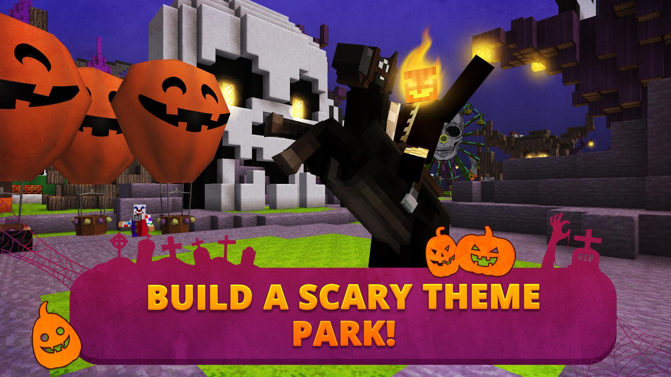 Scary Theme Park Craft Spooky Horror Zombie Games 1.13-minApi19 Screenshot 1