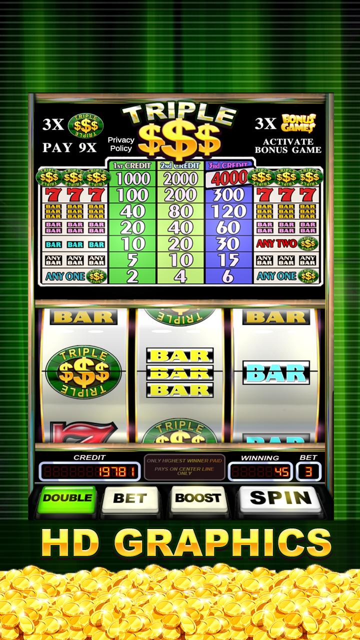 Triple Gold Dollars Slots Free 1.8 Screenshot 10