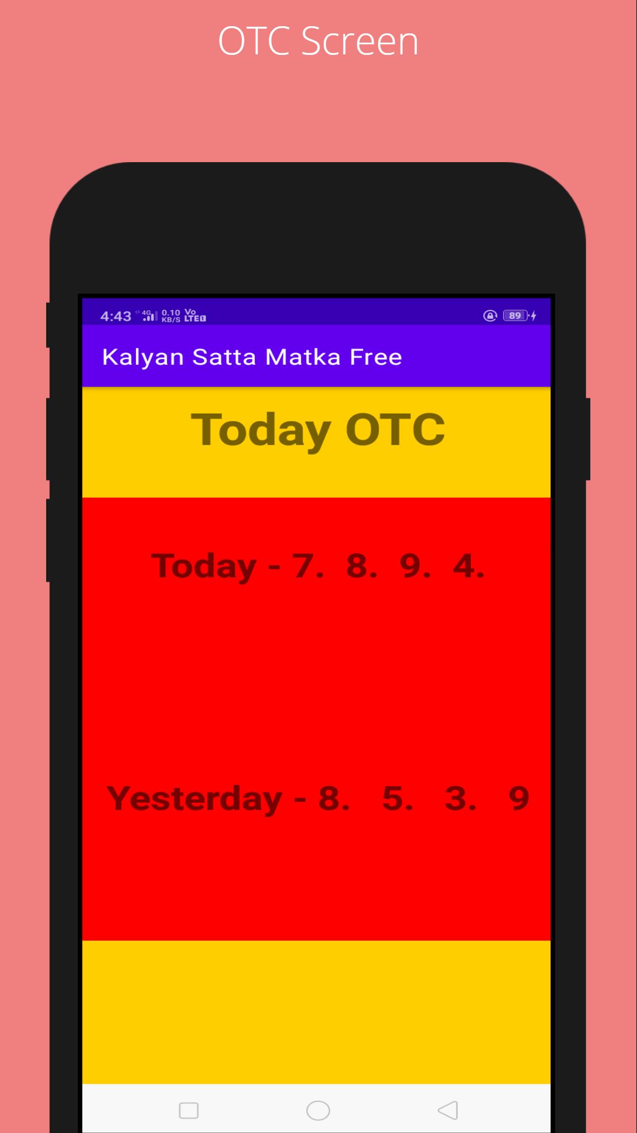 Kalyan Satta Matka Free OTC & Panel Single Jodi 1.4 Screenshot 2