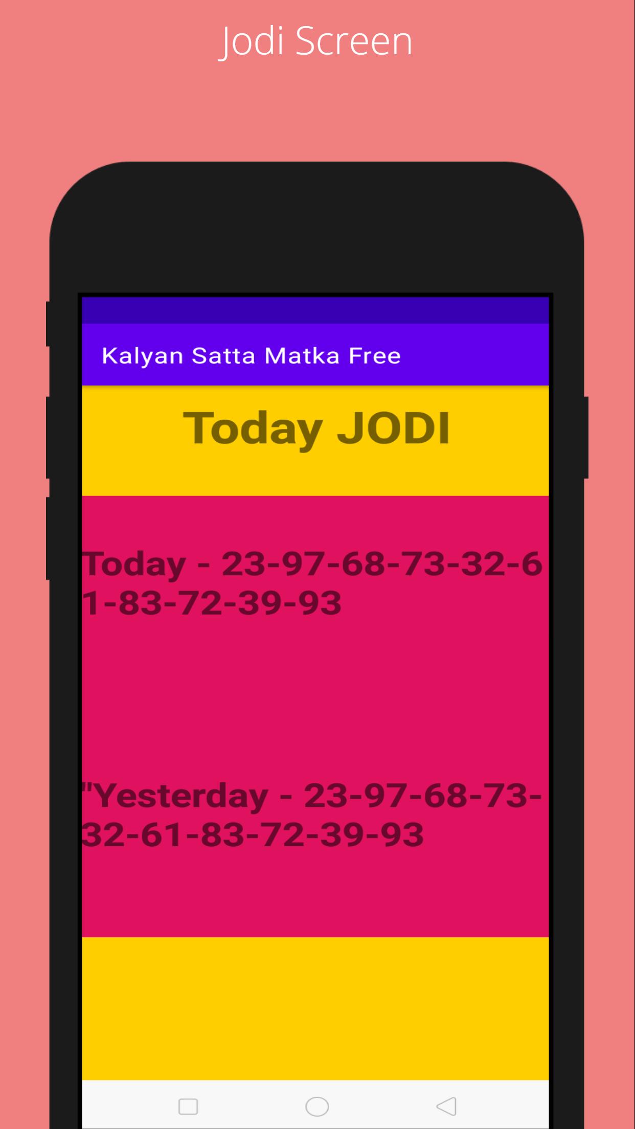 Kalyan Satta Matka Free OTC & Panel Single Jodi 1.4 Screenshot 3