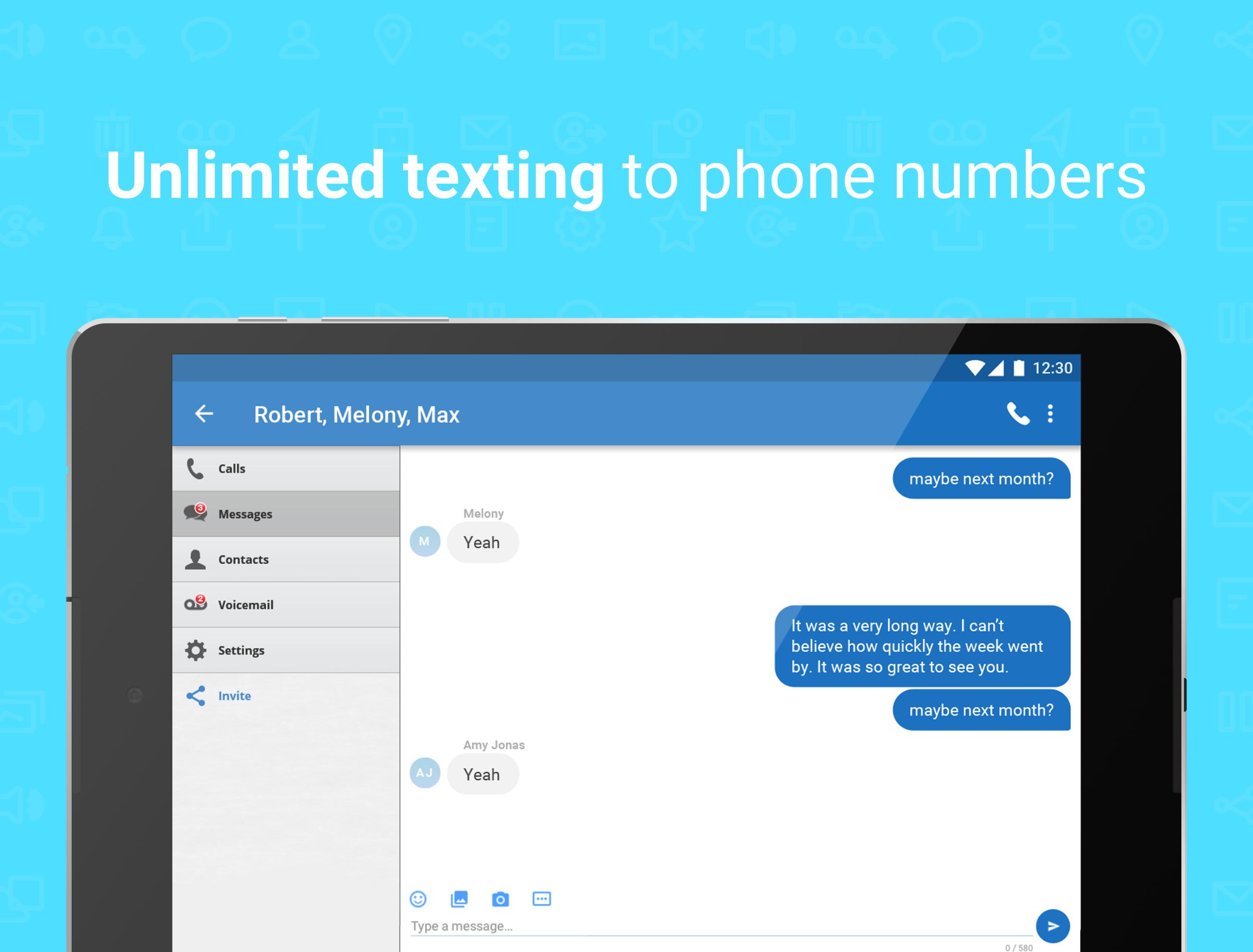 Talkatone Free Texts, Calls & Phone Number 6.4.2 Screenshot 9