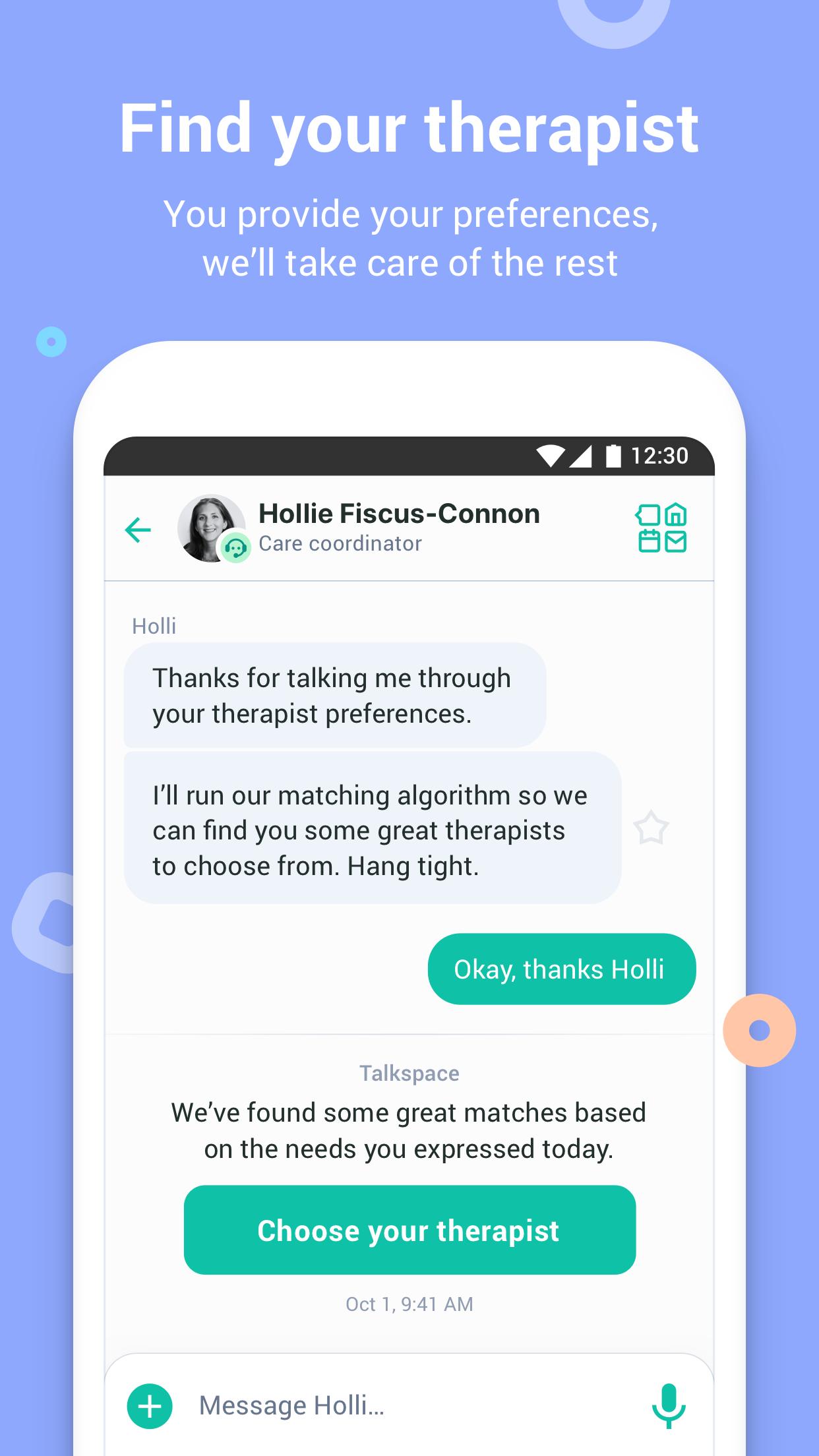 Talkspace Counseling & Therapy 3.30.95 Screenshot 2