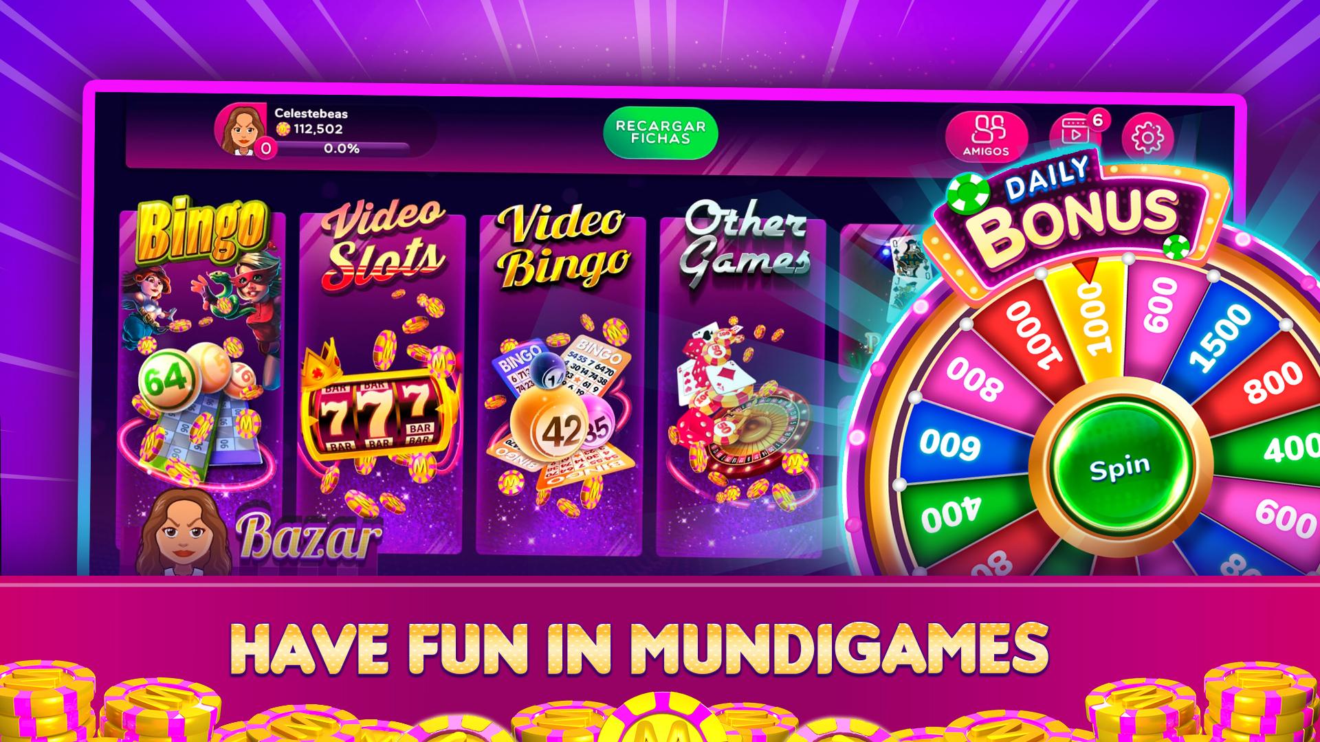 MundiGames - Slots, Bingo, Poker, Blackjack & more 1.9.3 Screenshot 1