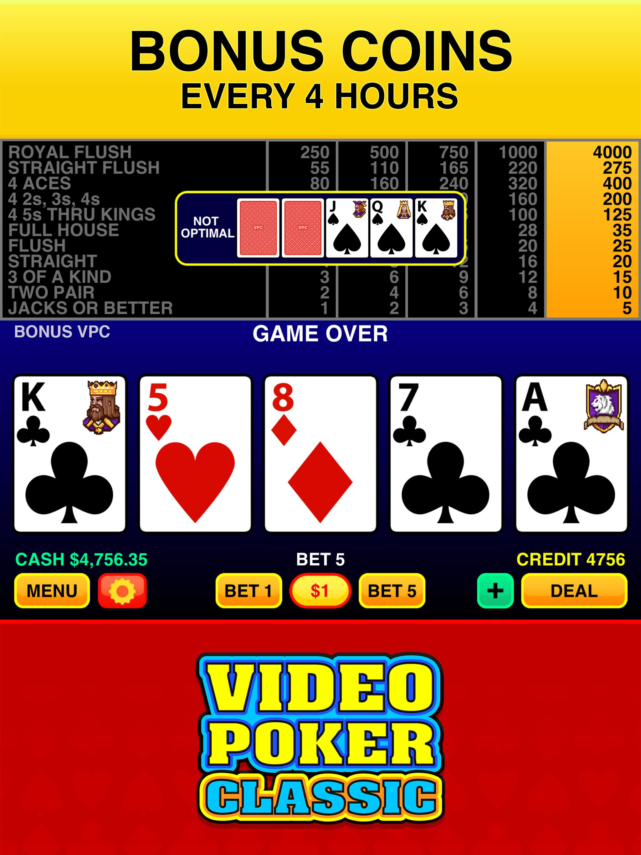 Video Poker Classic Free 3.6.1 Screenshot 14