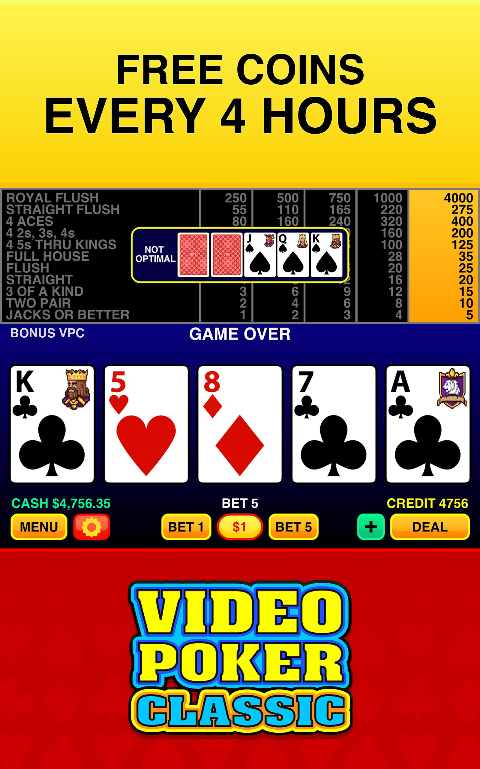 Video Poker Classic Free 3.6.1 Screenshot 4